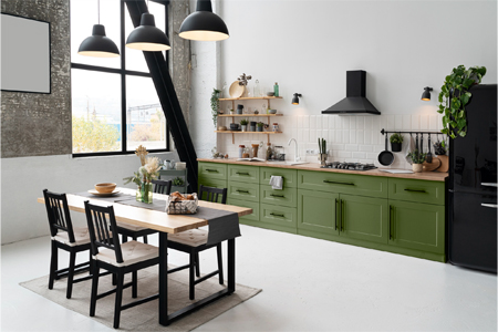 KITCHEN DESIGNING Transform key spaces with our expertise in kitchen design, optimizing functionality and aesthetics