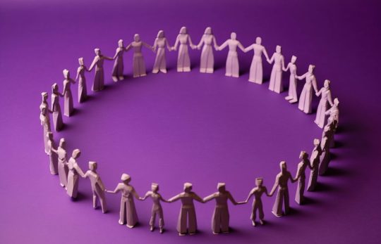 view-3d-female-figurines-womens-day-celebration
